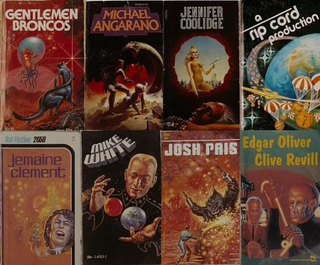 Illustration for article titled The Real Scifi Book Covers Of Gentlemen Broncos